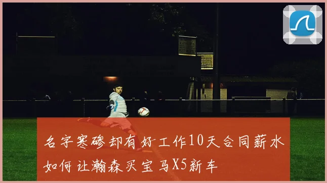 名字寒碜却有好工作10天合同薪水如何让瀚森买宝马X5新车